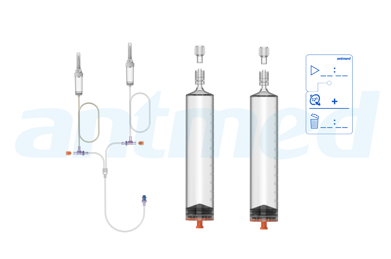 12hours Multi-patient syringe system