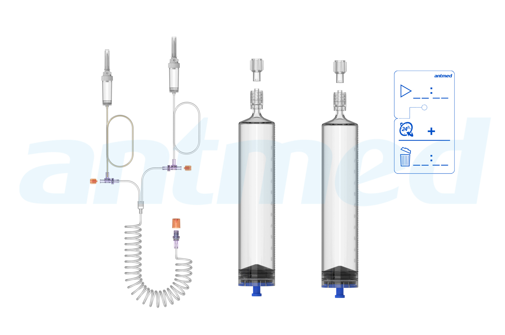 24hours Multi-patient syringe system