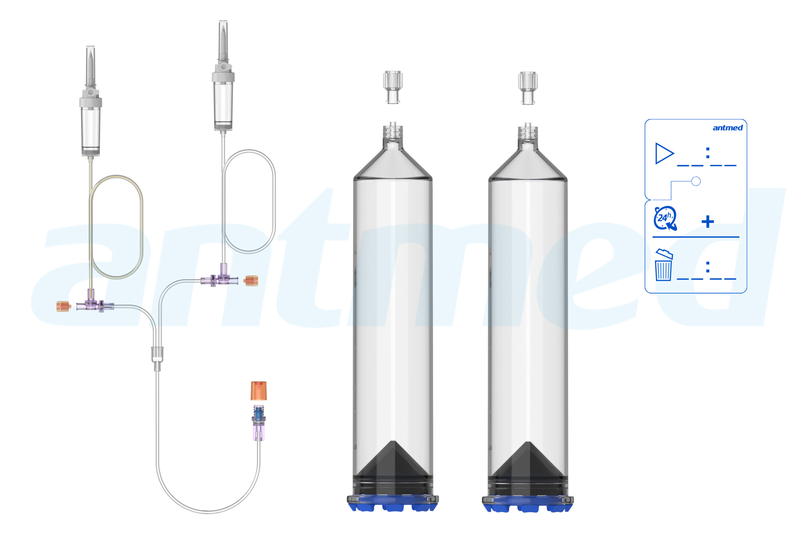 24hours Multi-patient syringe system